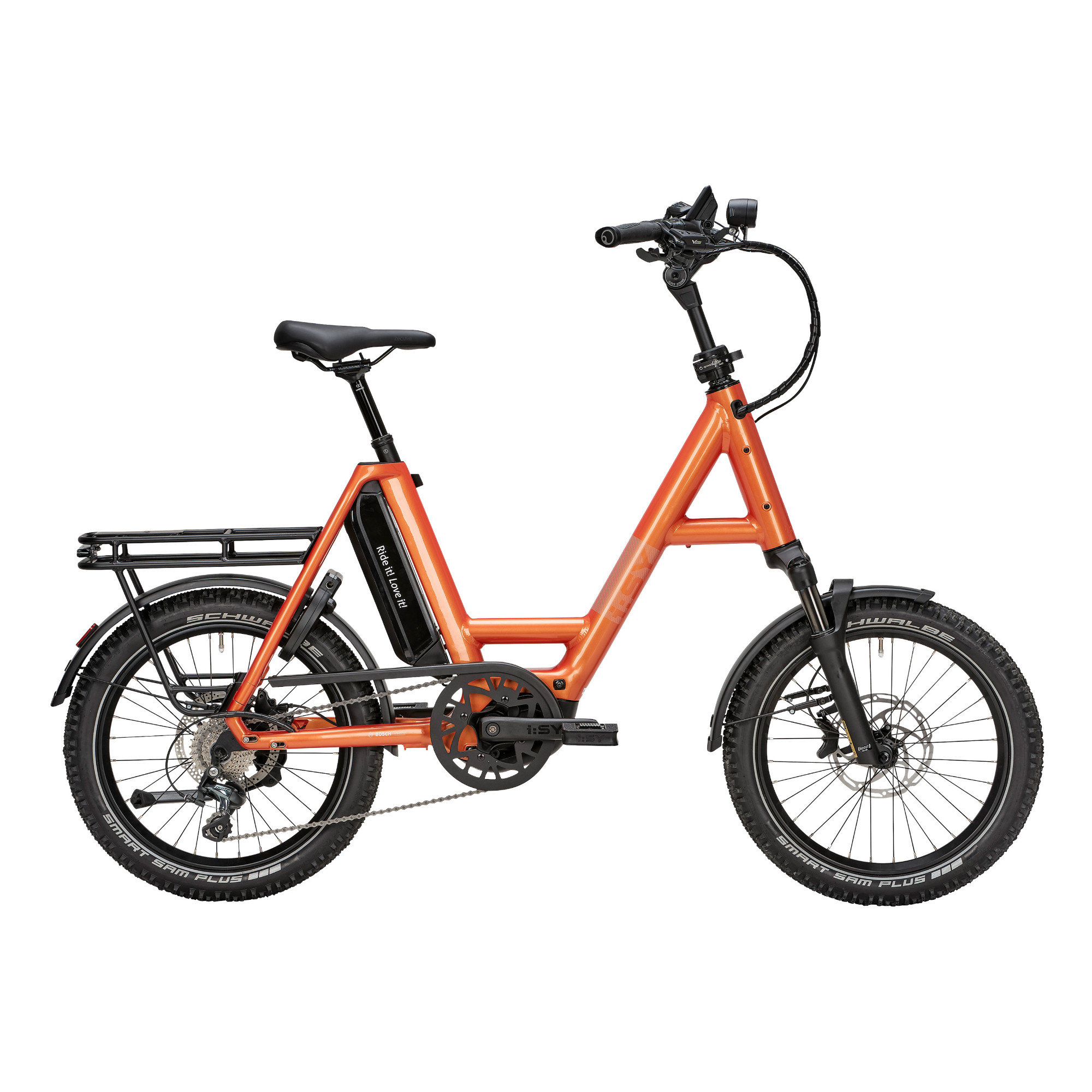 i:SY S10 Adventure E-Bike Kompaktrad 20" orange