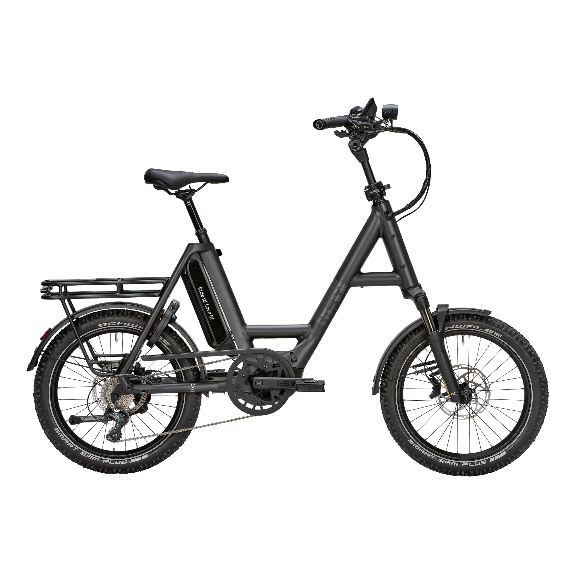 i:SY S10 Adventure E-Bike Kompaktrad 20" schwarz