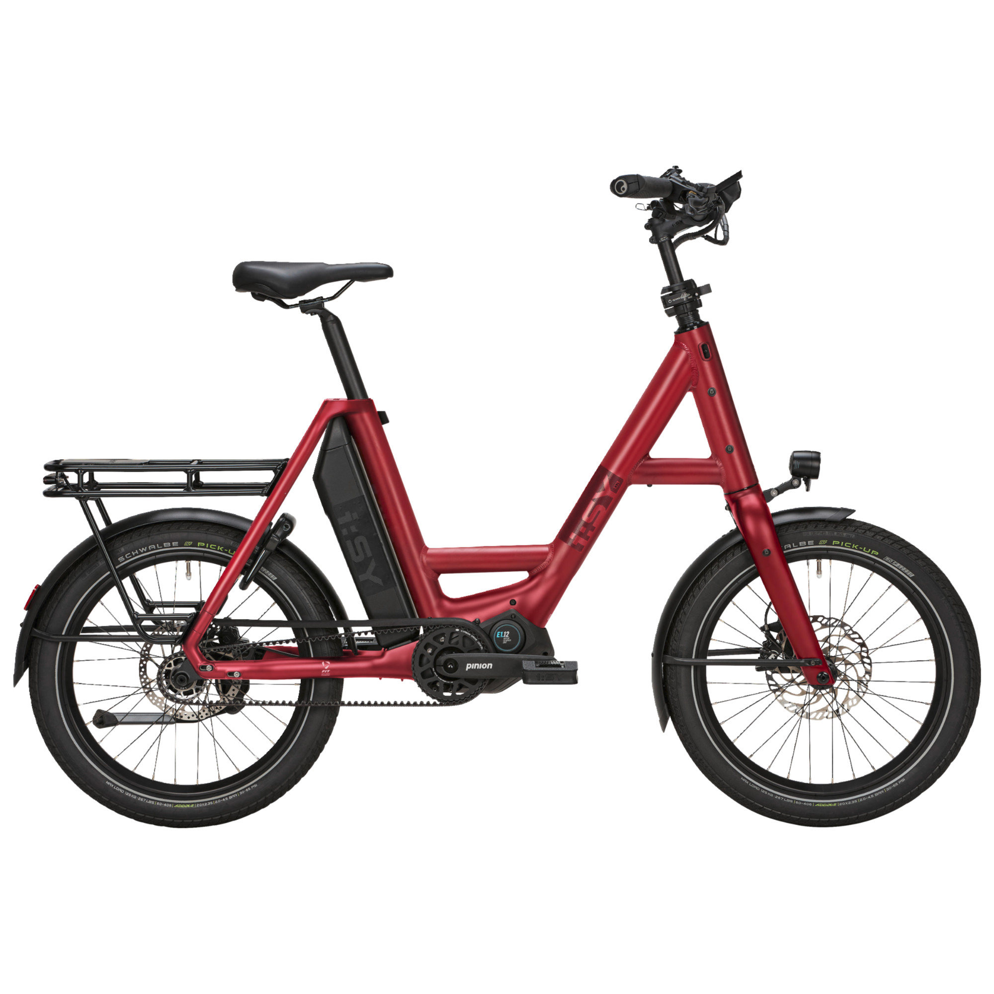 i:SY P12 ZR E-Bike Kompaktrad 20" rot