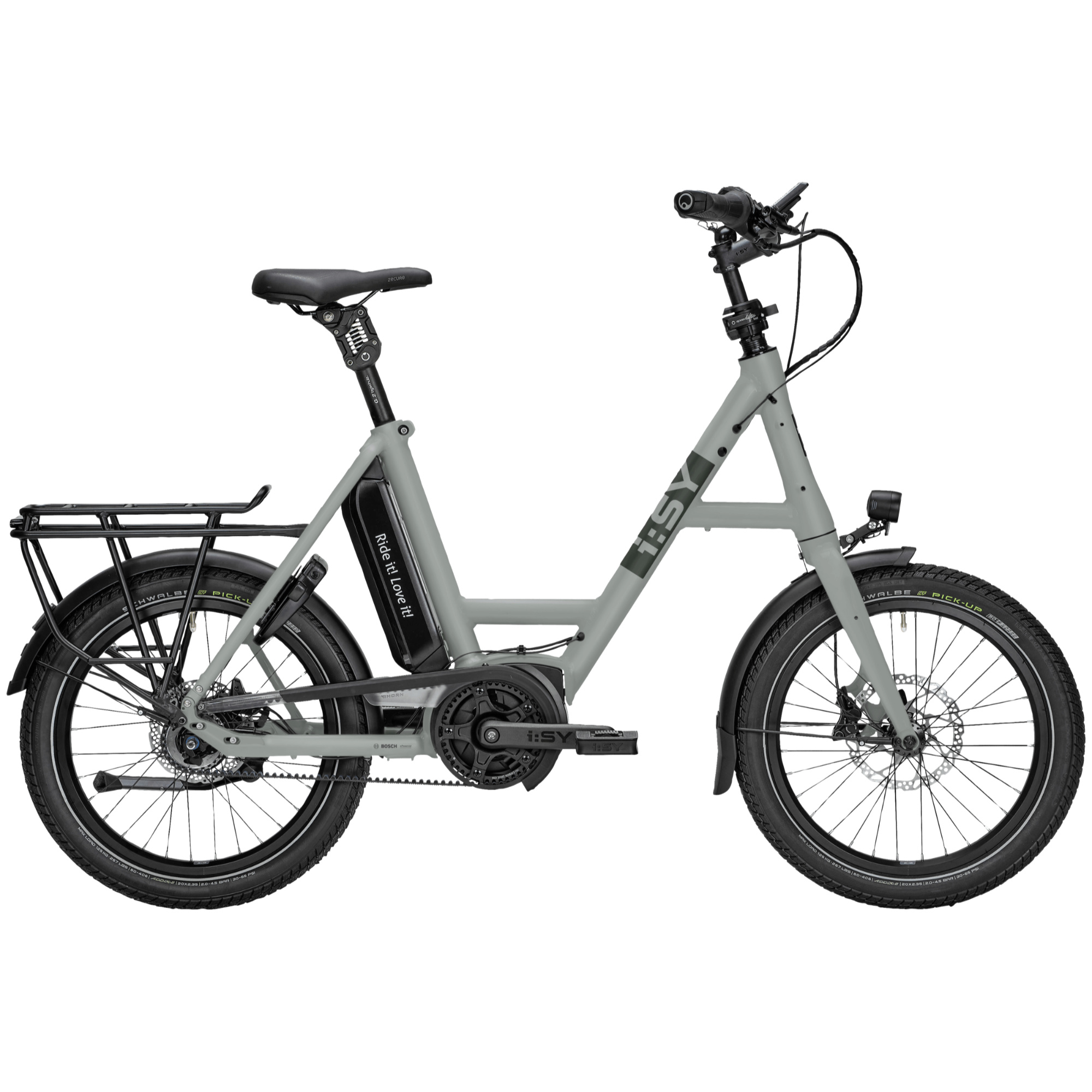 i:SY E5 ZR F E-Bike Kompaktrad 20" grau