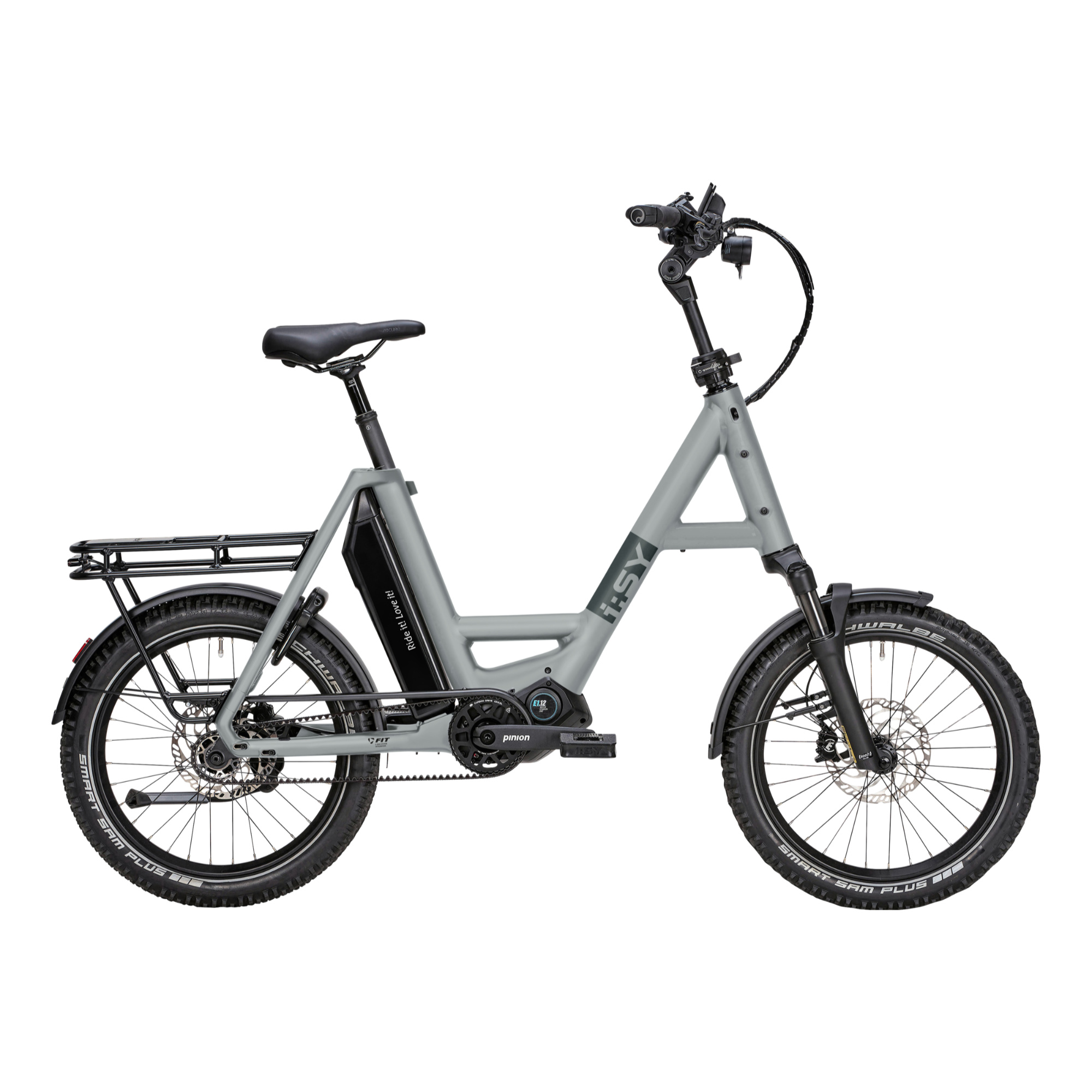 i:SY P12 ZR Adventure E-Bike Kompaktrad 20" grau