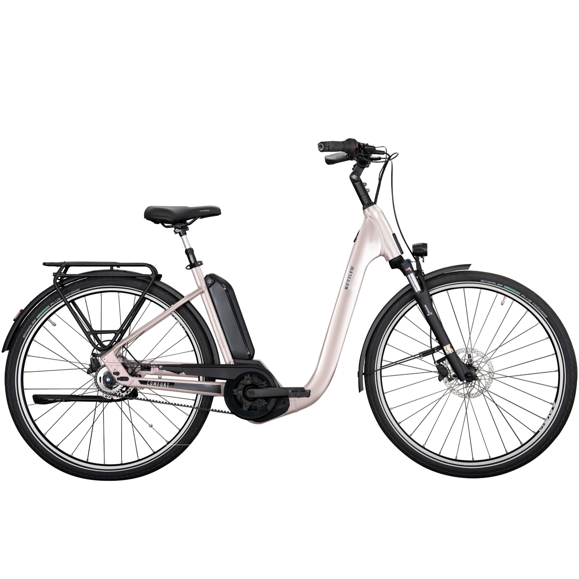 Kettler E-Comfort P5 Belt RT E-Bike City Bike Tiefeinsteiger 28" bronze