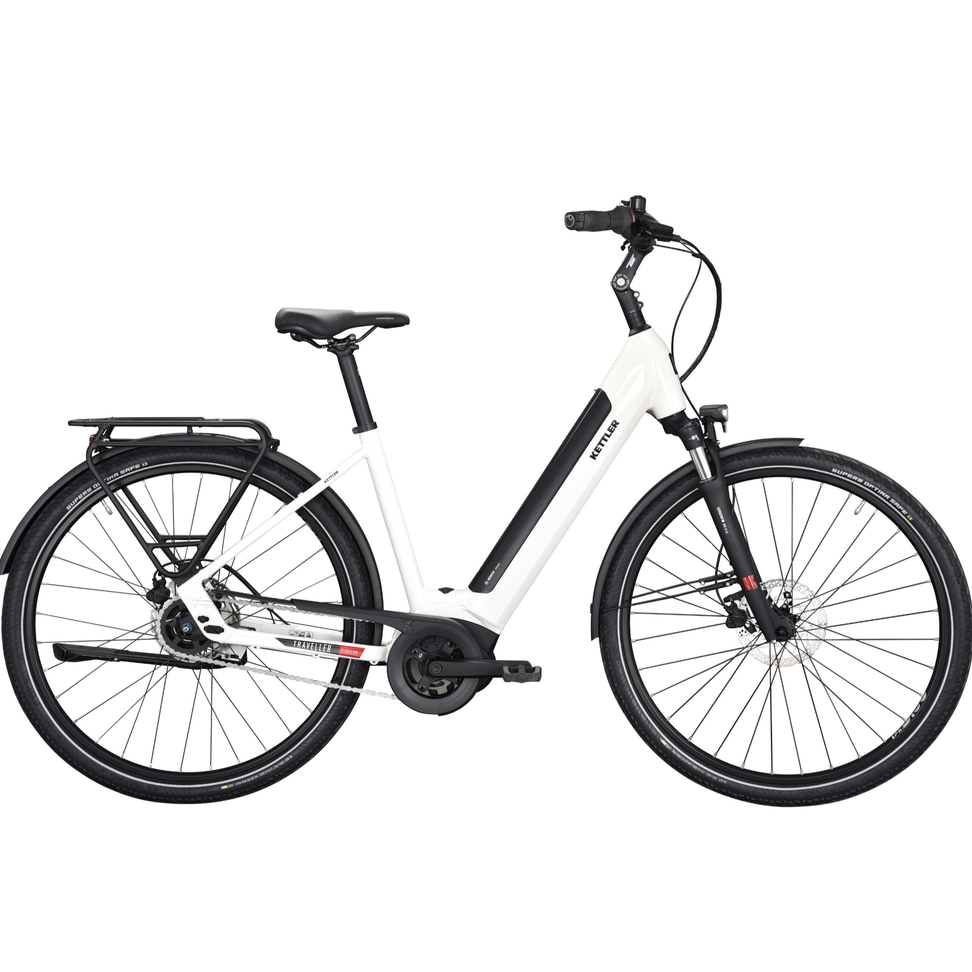 Kettler E-Traveller Gold P5 FL E-Bike City Bike Tiefeinsteiger 28" weiß