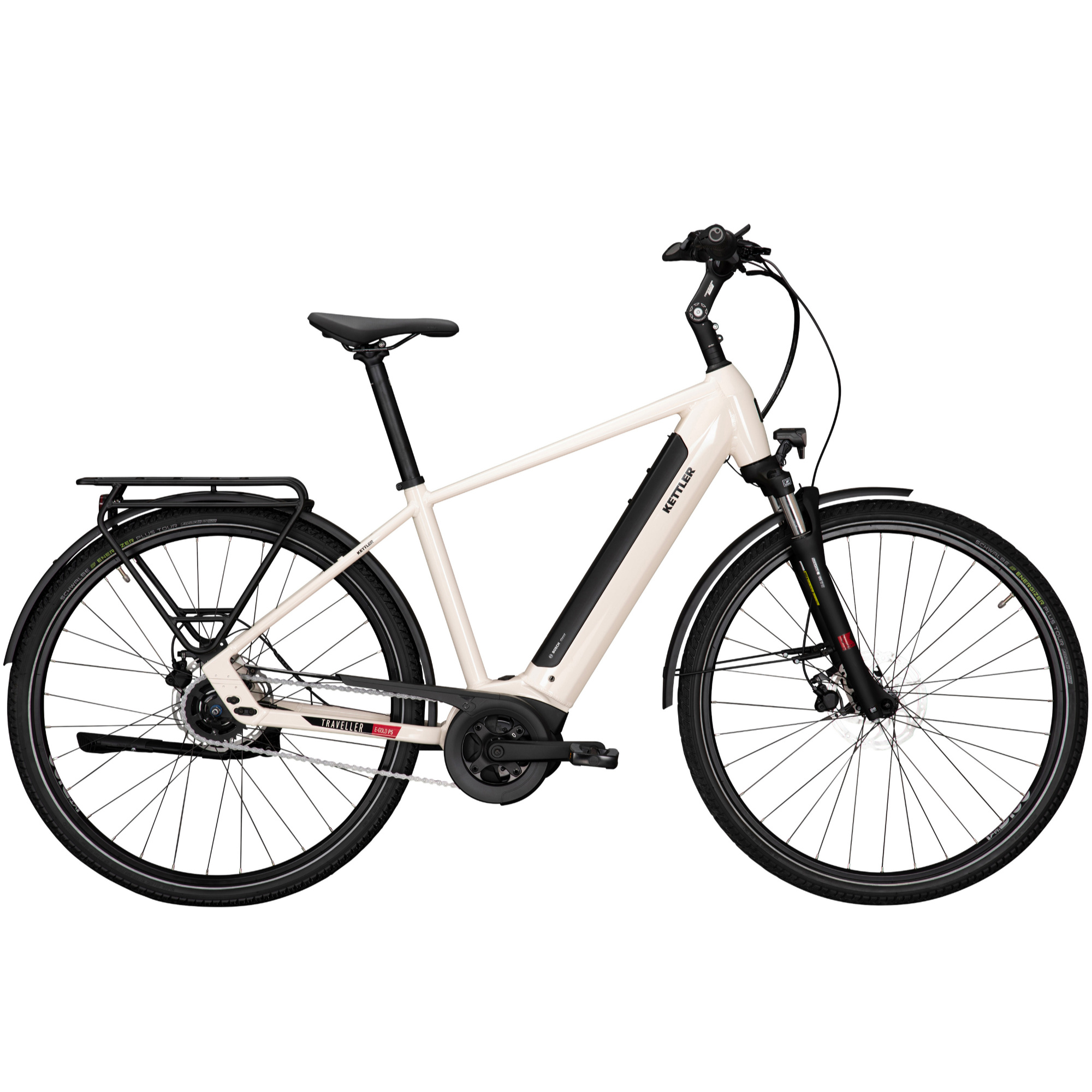 Kettler E-Traveller Gold P5 RT E-Bike City Bike Herren 28" weiß