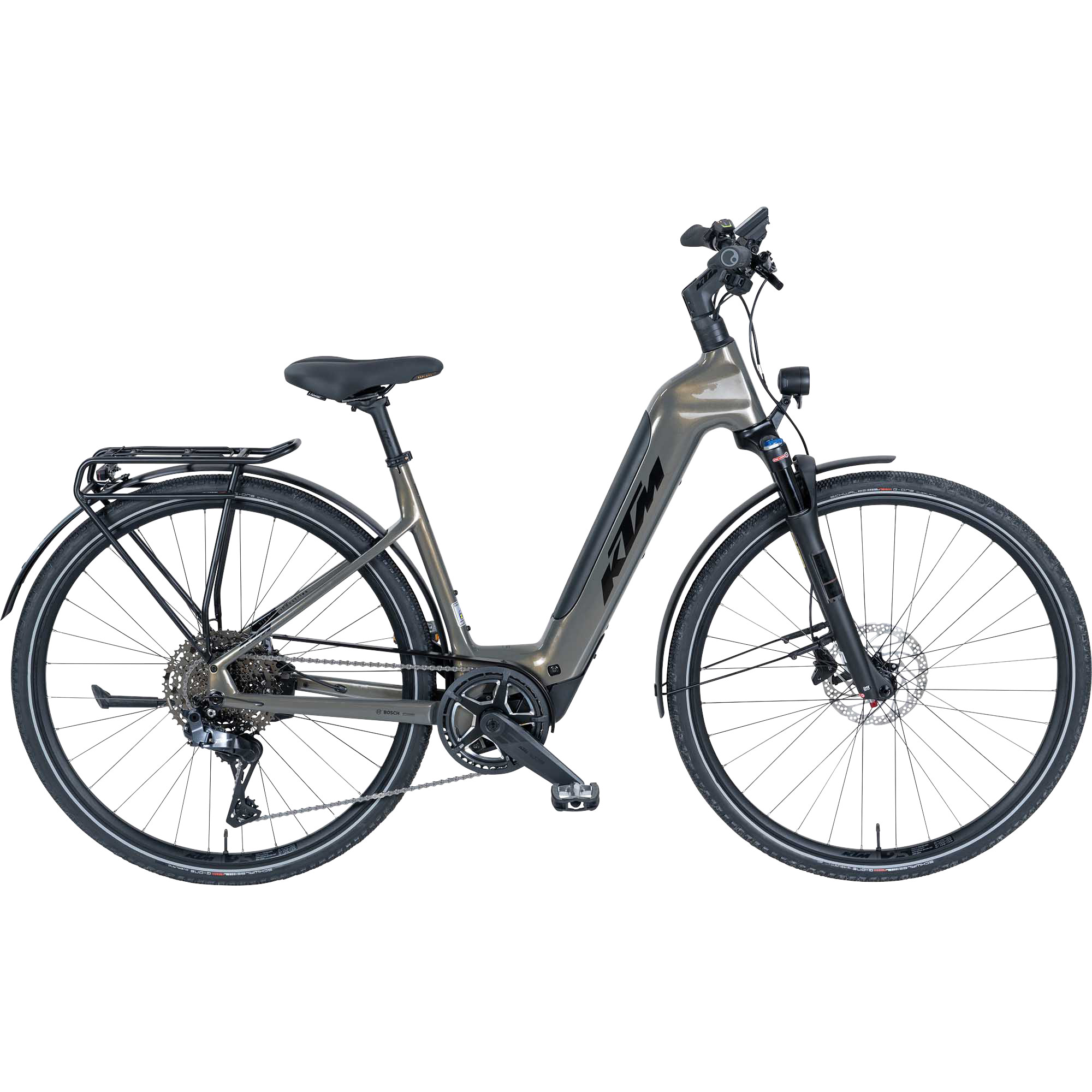 KTM Power Sport SX Plus Di2 E-Bike Trekkingrad Tiefeinsteiger 28" bronze