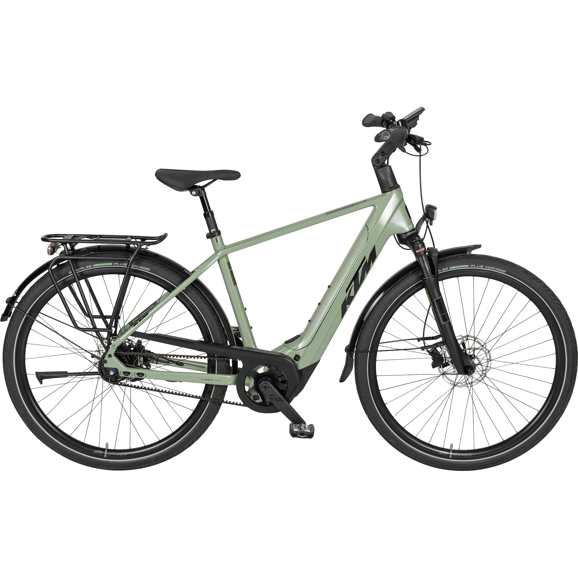 KTM Macina City 800 Belt E-Bike City Bike Herren 28" grün