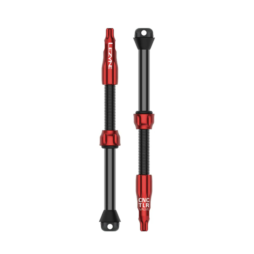 Lezyne CNC TLR Pro Tubeless Ventil rot (2 Stk.)