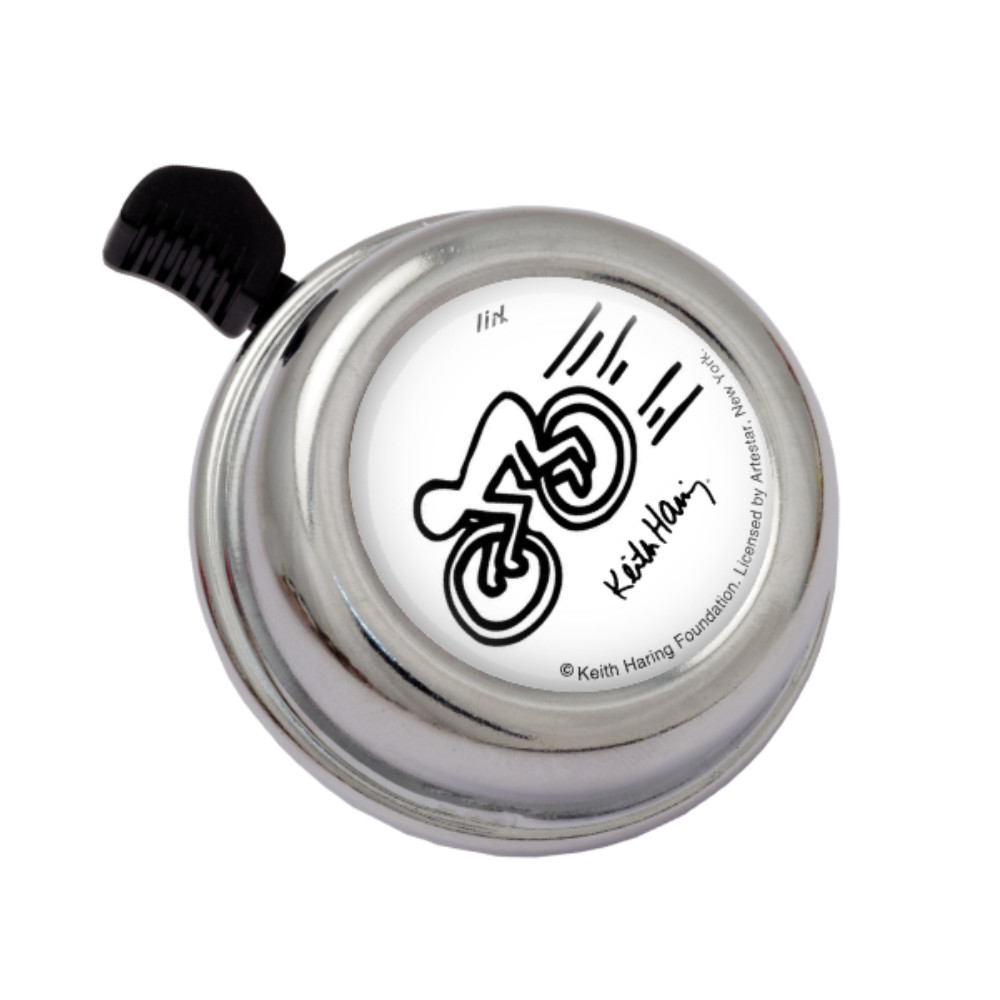 Liix Colour Bell Keith Harring Racing Fahrradklingel silber
