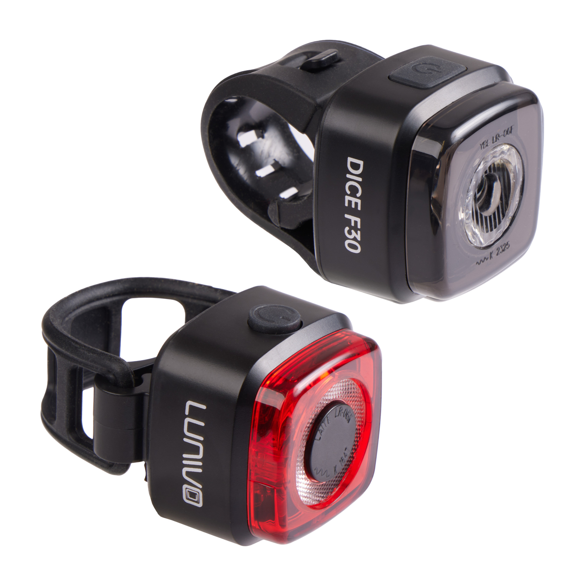 Lunivo Frontlicht Dice F30 + Rücklicht Dice R Fahrrad Licht Set