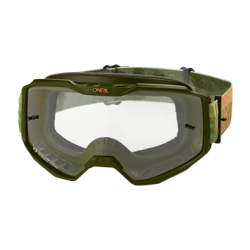 ONeal B-10 Striped Goggle oliv