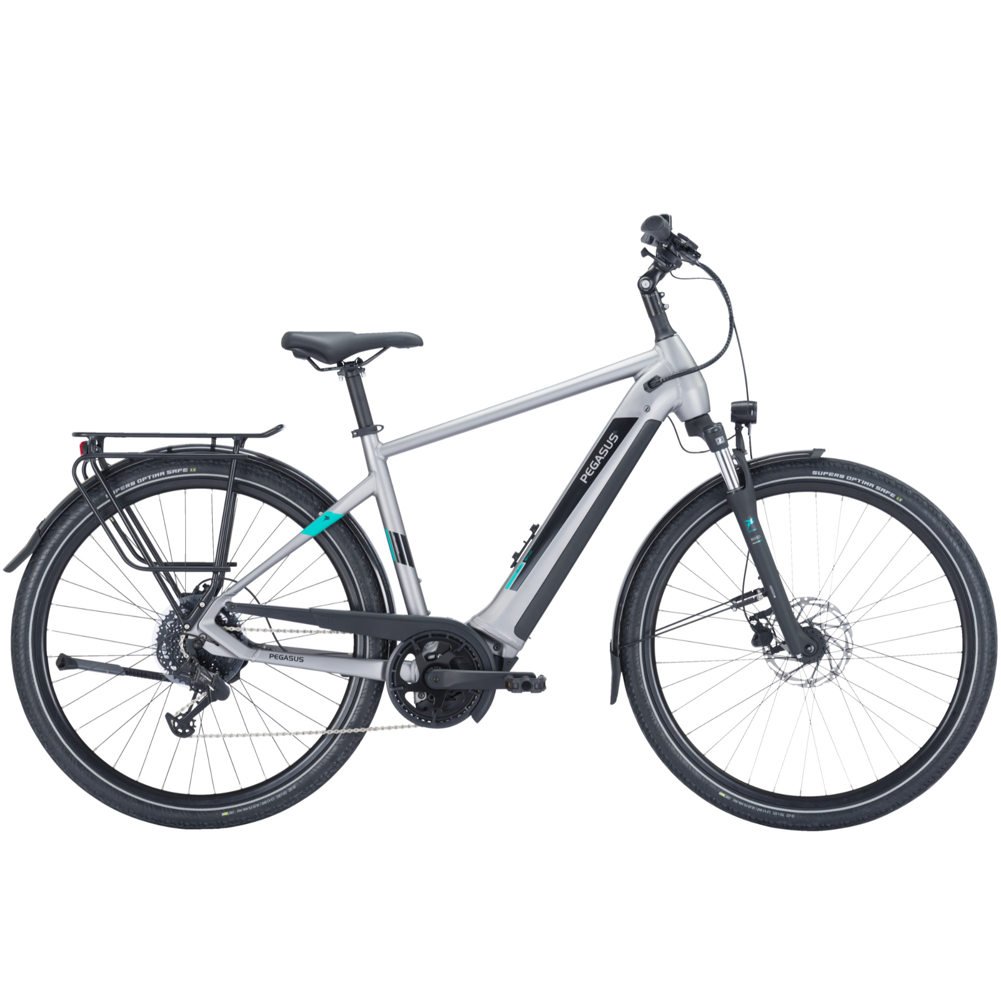 Pegasus EVO CX 625 E-Bike Trekkingrad Herren 28" silber