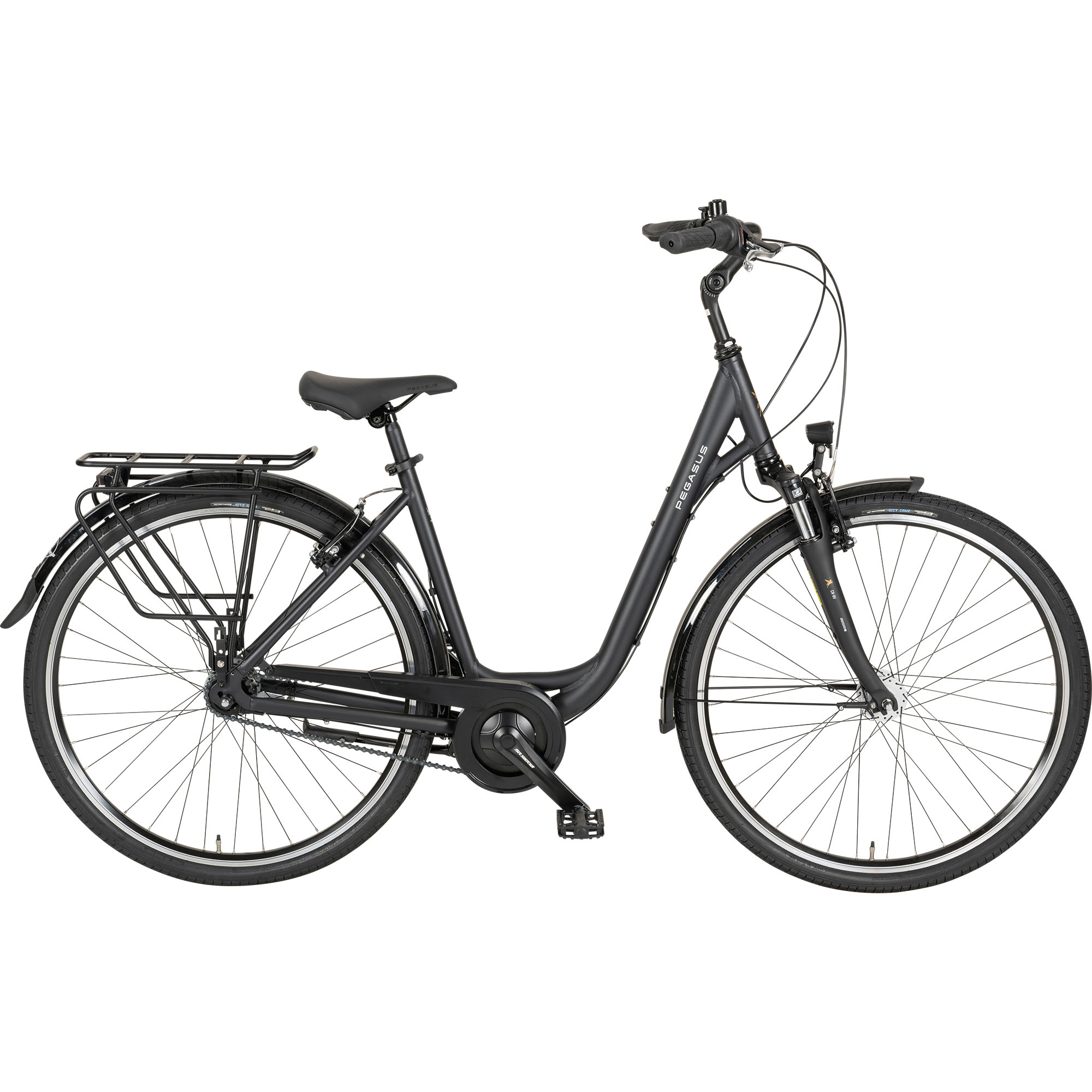 Pegasus Lago Cityrad Tiefeinsteiger schwarz