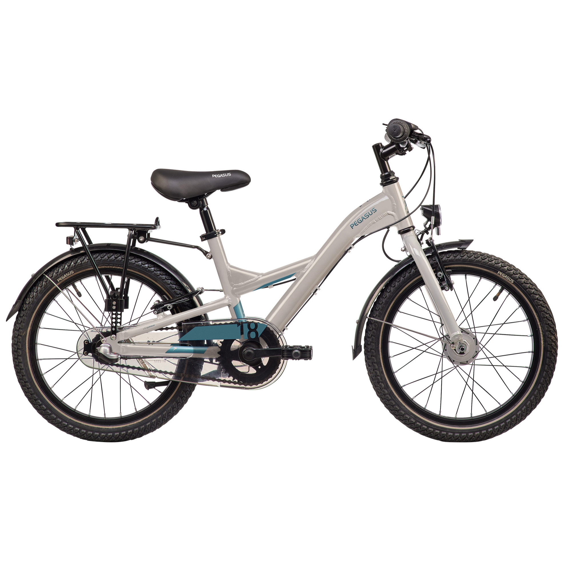 Pegasus Arcona 3 RT Alu Kinderfahrrad 18" grau