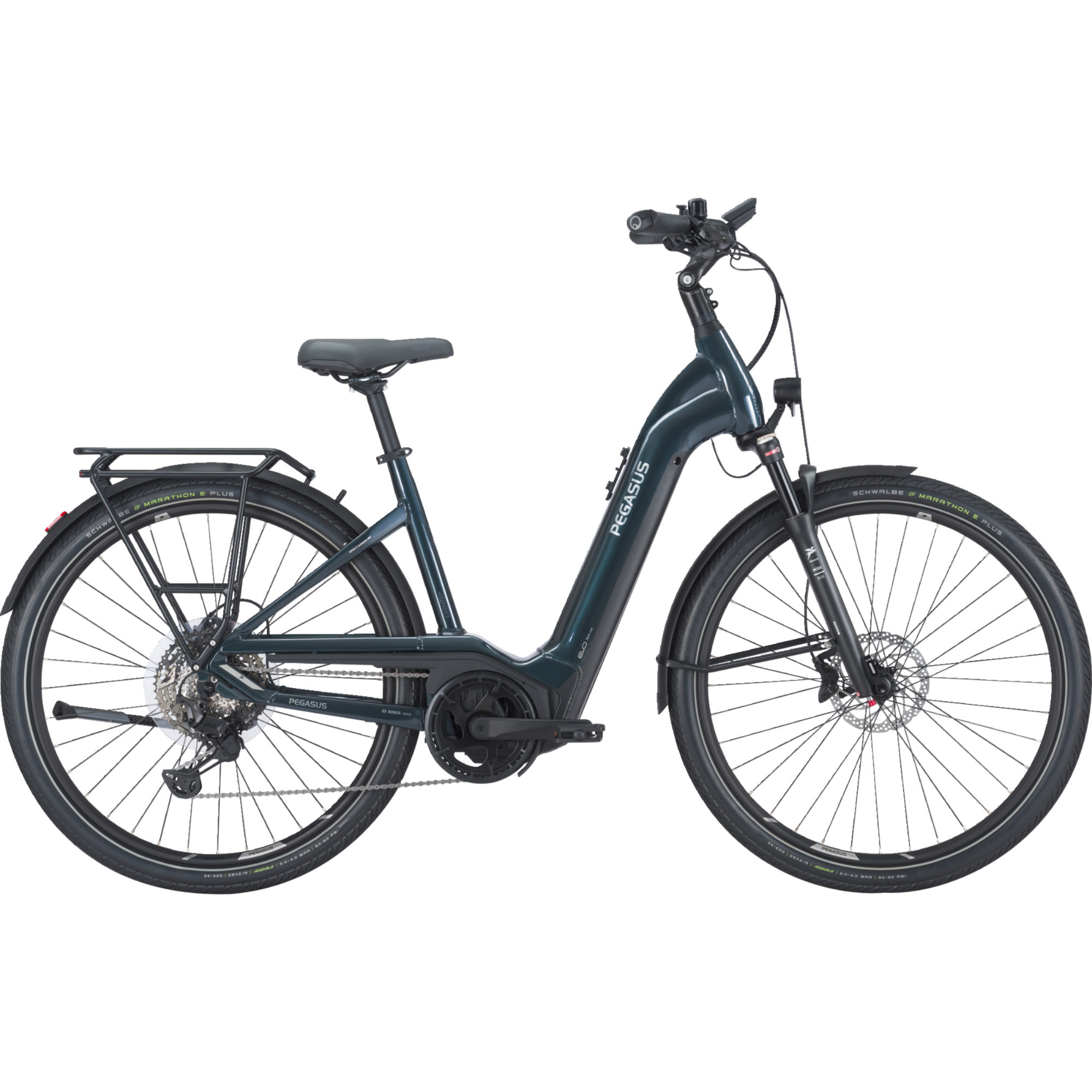 Pegasus Premio EVO 11 Lite 750 E-Bike Trekkingrad Tiefeinsteiger 28" blau