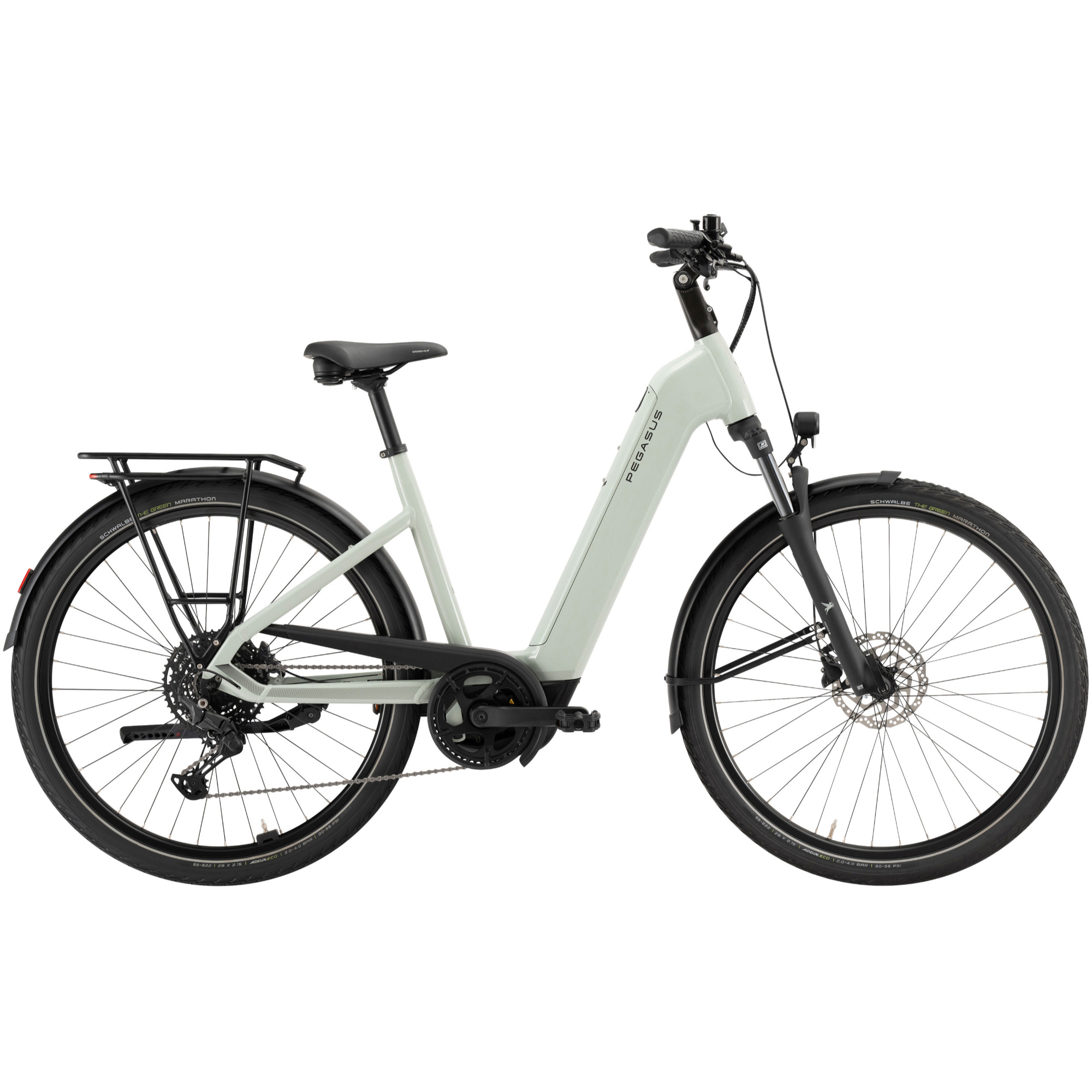 Pegasus Solero EVO 10 E-Bike Trekkingrad Tiefeinsteiger 28" grün