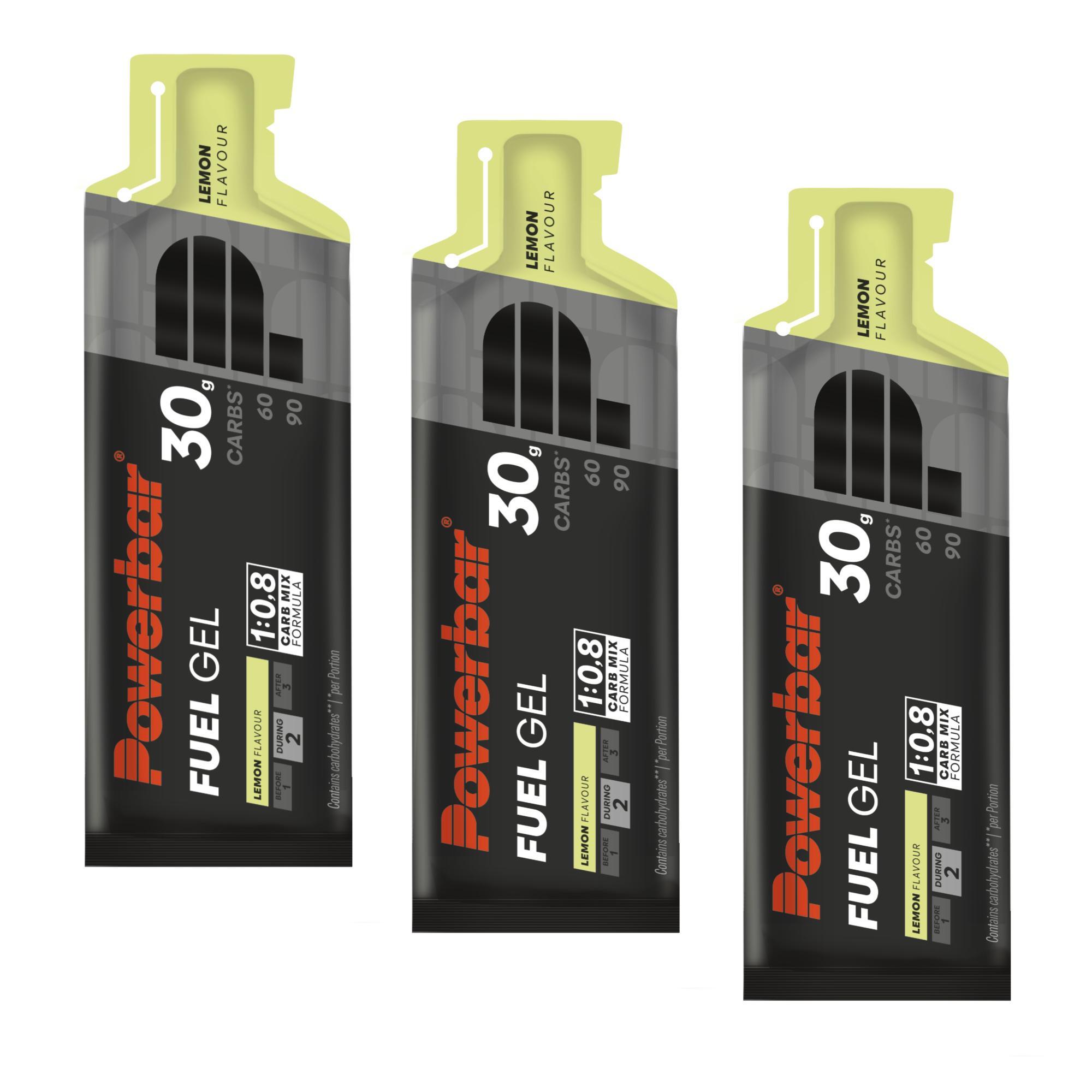 Powerbar Black Line Fuel Gel 30 Energy-Gel 3er-Set (3x50 ml)