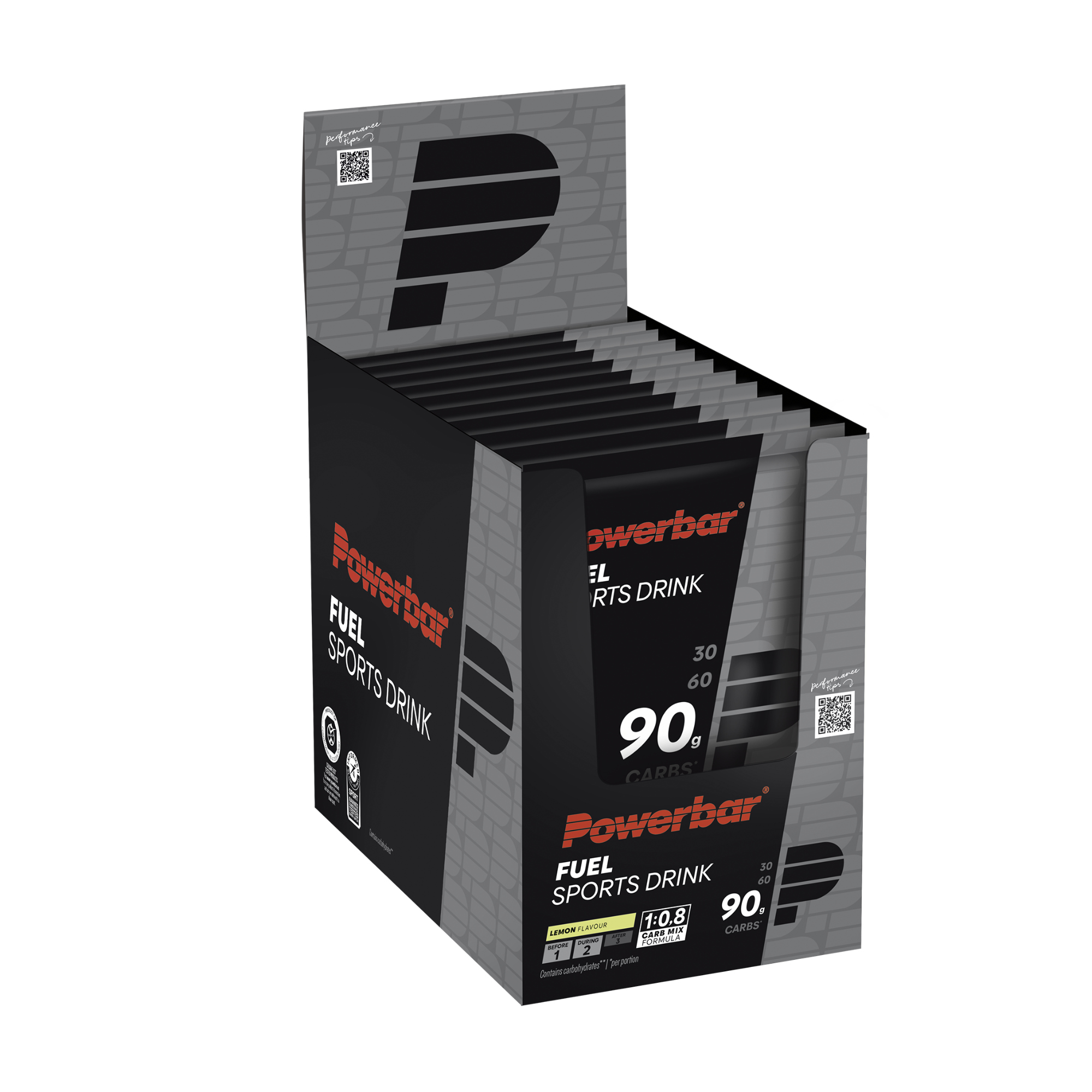Powerbar Black Line Fuel 90 Sports Drink Sportgetränkepulver Box (10x94 g)