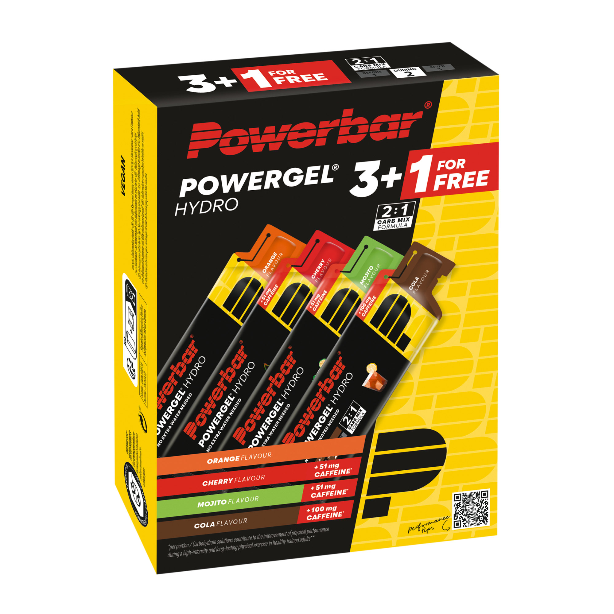 Powerbar Powergel Hydro Energy-Gel 3+1-Set (4 x 67 ml)