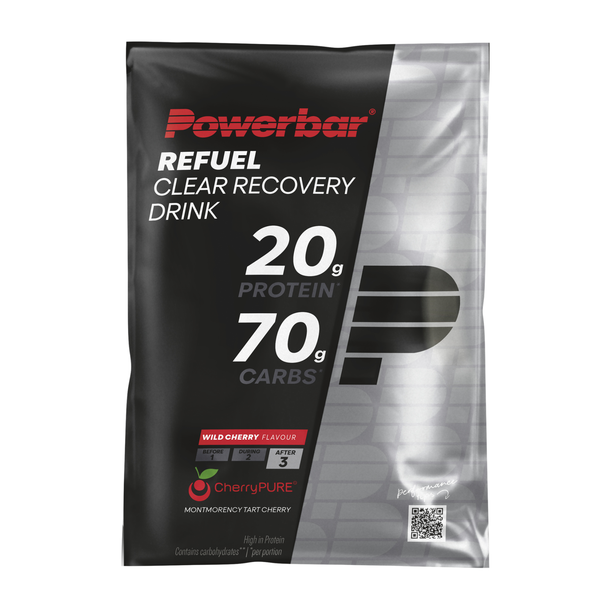 Powerbar Black Line Refuel Clear Recovery Drink  Kohlenhydrat-Protein-Getränkepulver (97 g)