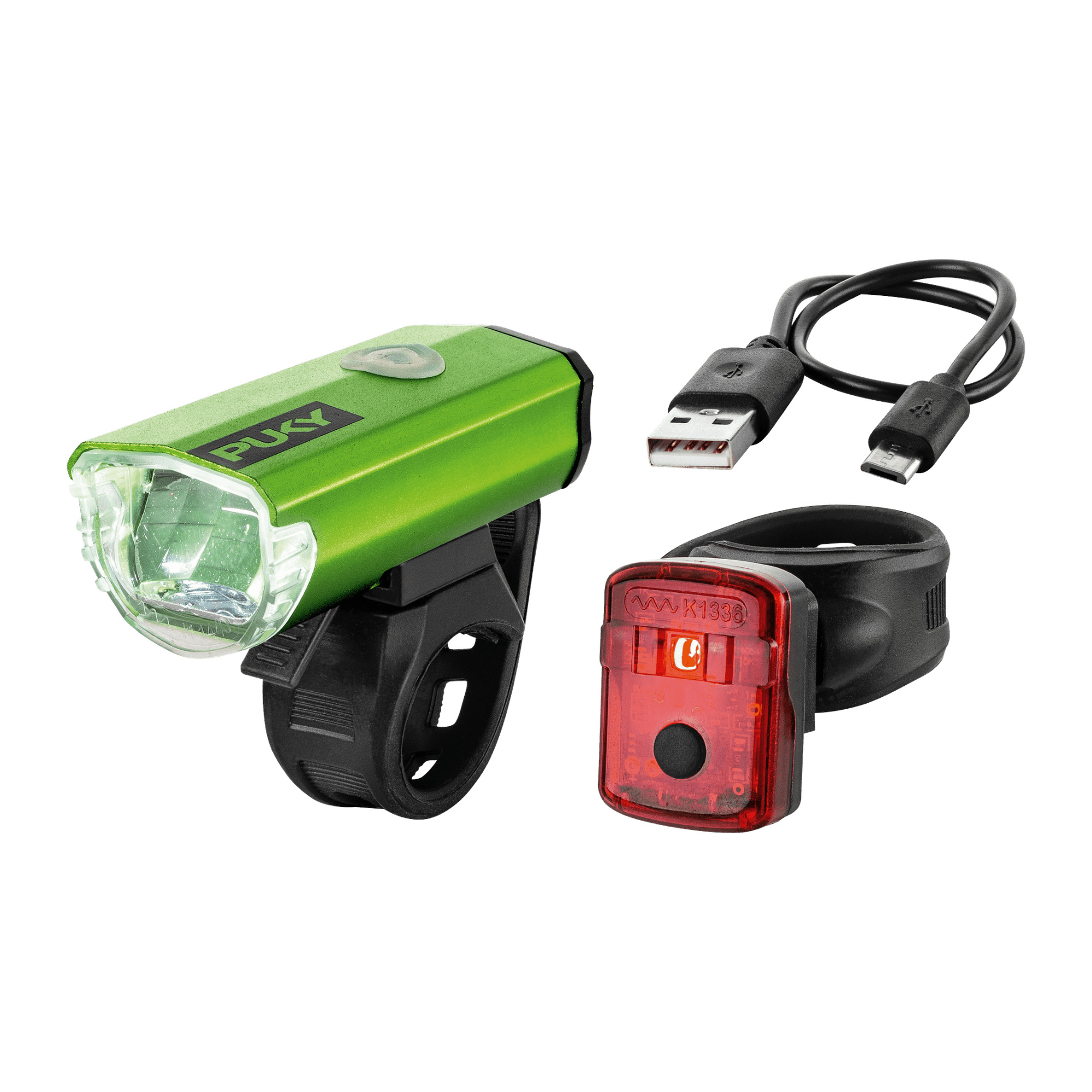 Puky Lumi Fahrradlicht Kinder Set grün