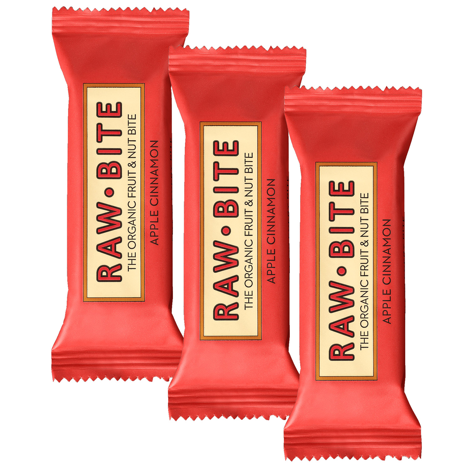 Raw Bite The Organic Fruit Nut Bite Energieriegel vegan 3er-Set (3 x 50 g)