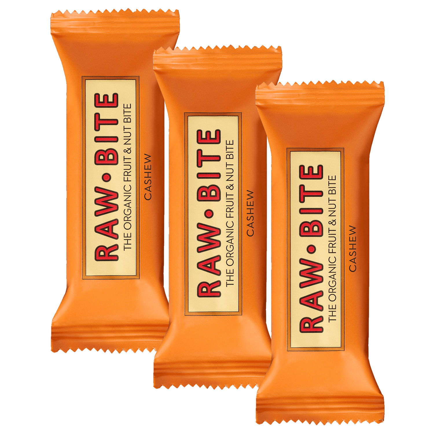 Raw Bite The Organic Fruit Nut Bite Energieriegel vegan 3er-Set (3 x 50 g)
