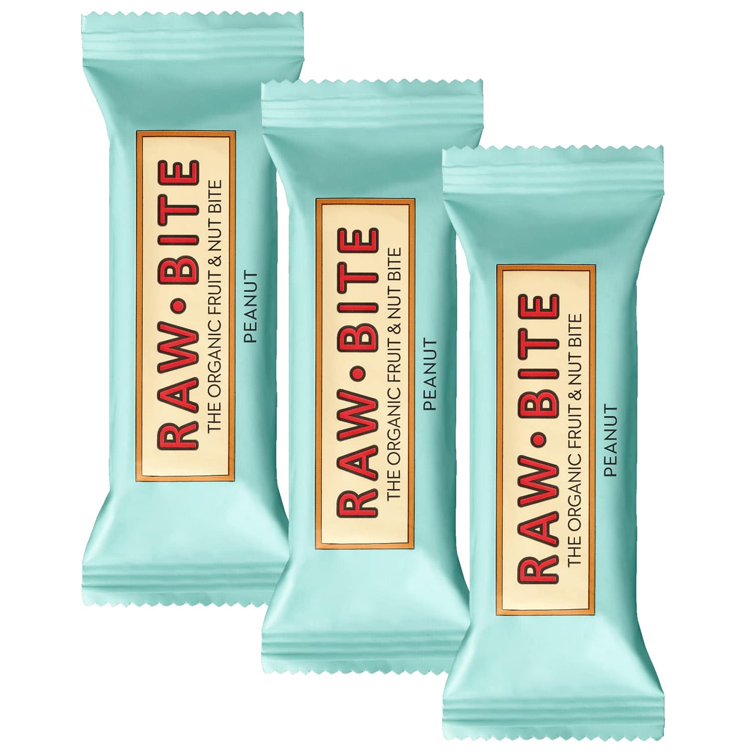 Raw Bite The Organic Fruit Nut Bite Energieriegel vegan 3er-Set (3 x 50 g)