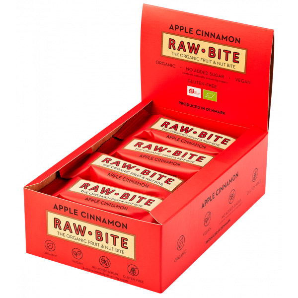 Raw Bite The Organic Fruit Nut Bite Energieriegel vegan Box (12 x 50 g)