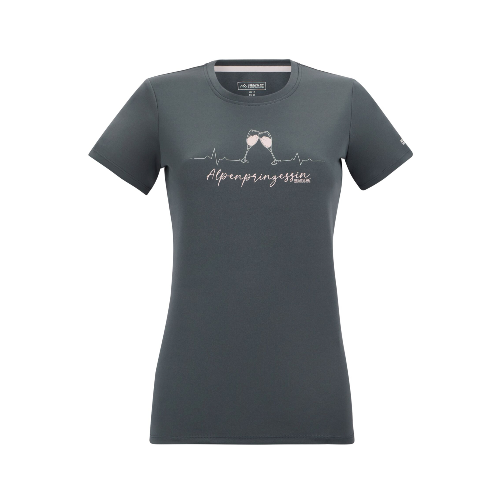 Regatta Fingal Slogan Radshirt kurzarm Damen