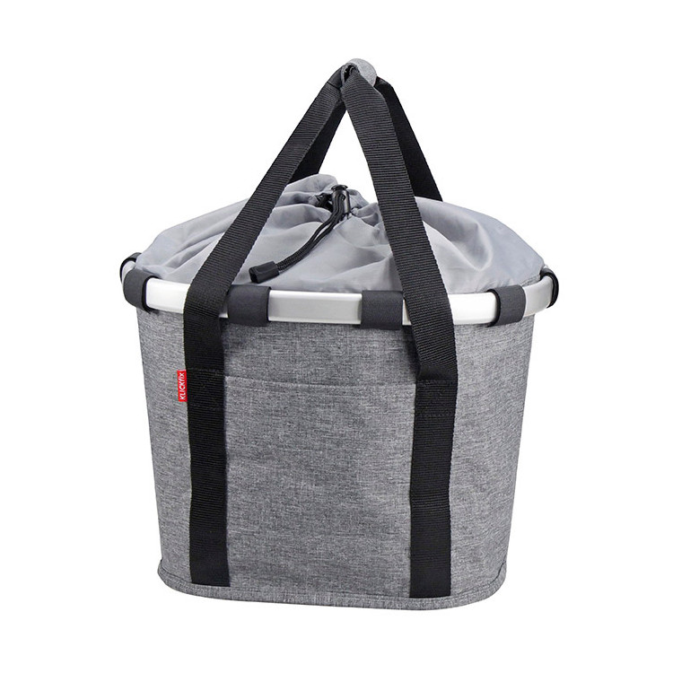 reisenthel Bikebasket Fahrradkorb vorne für KLICKfix Lenkeradapter (twist silver)