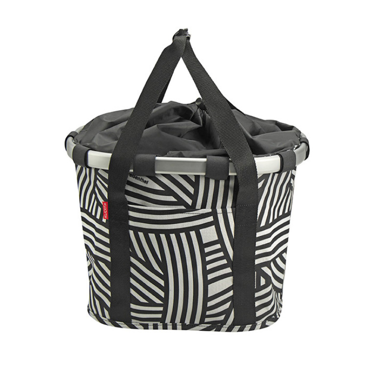 reisenthel Bikebasket Fahrradkorb vorne für KLICKfix Lenkeradapter (zebra)