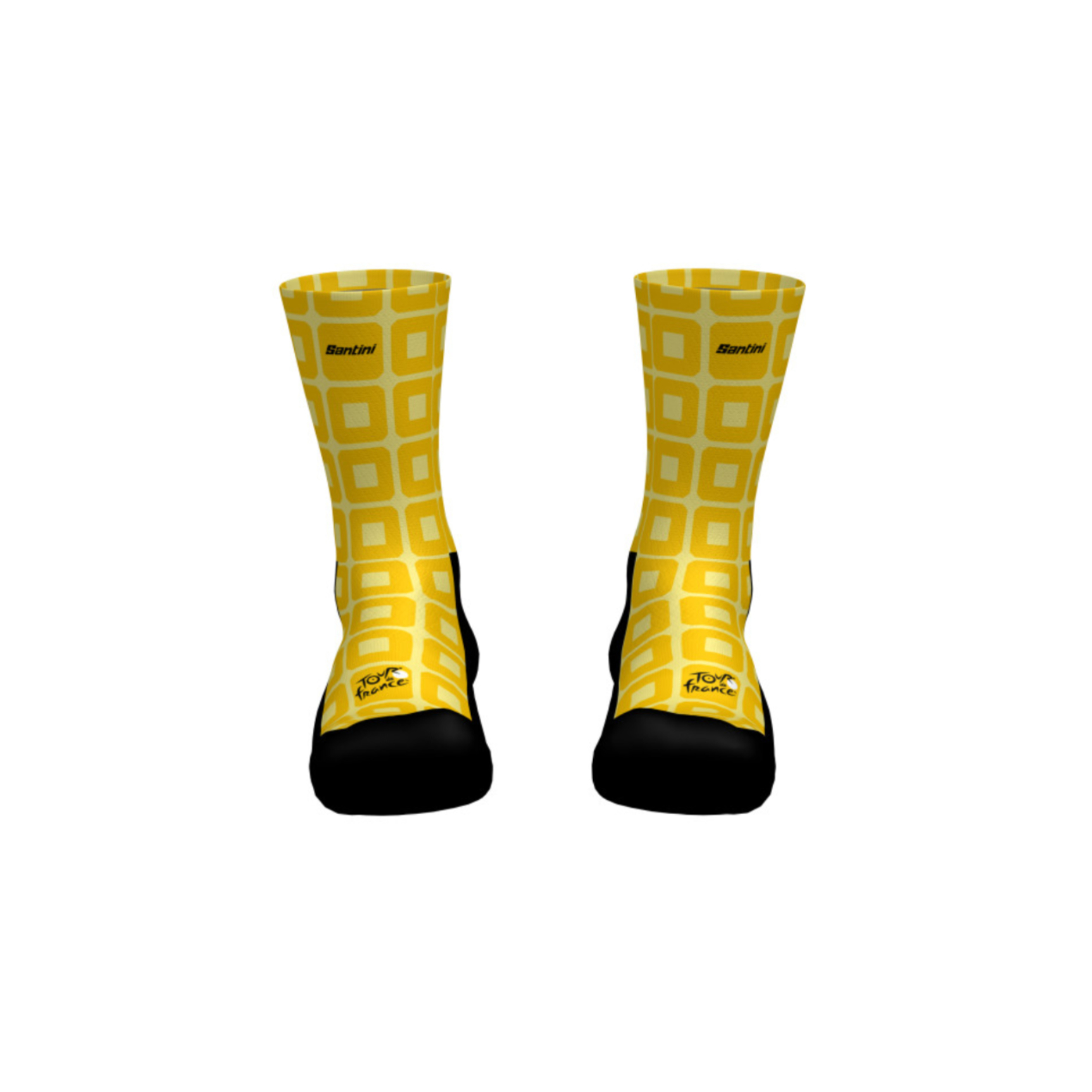 Santini Tour de France Barcelone Fahrrad Socken