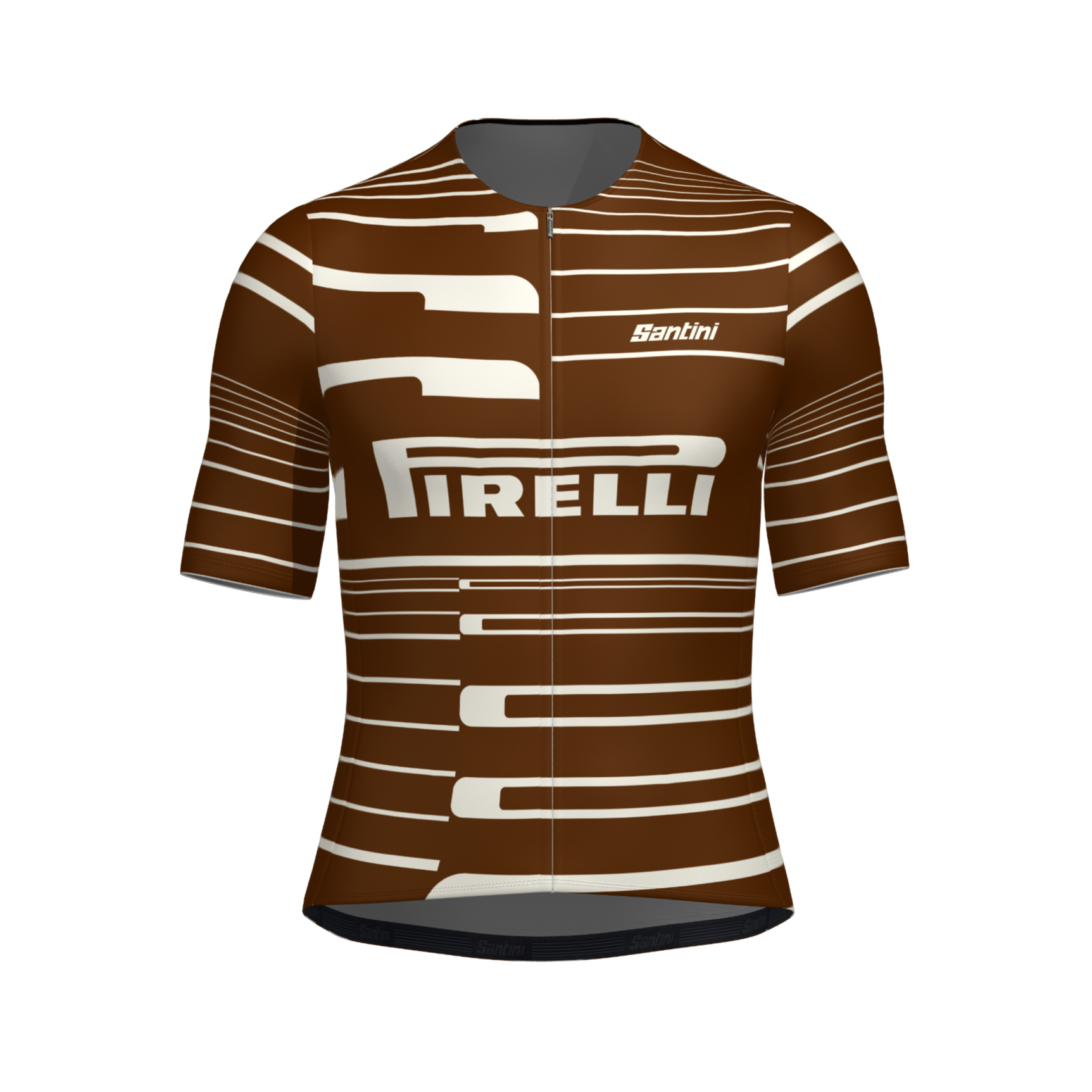 Santini Pirelli Sport Club Radtrikot kurzarm Herren