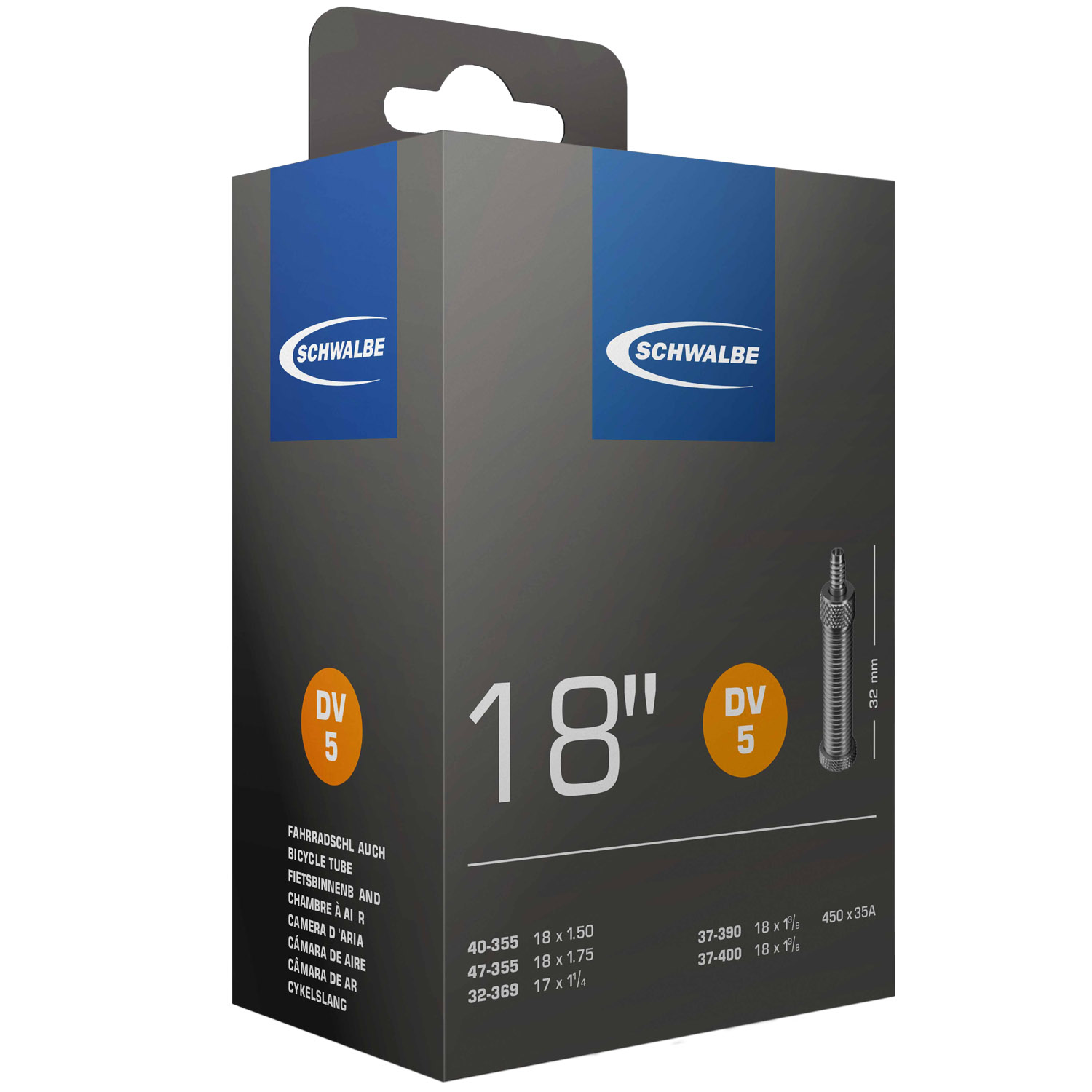 Schwalbe DV 5 Fahrradschlauch (18")
