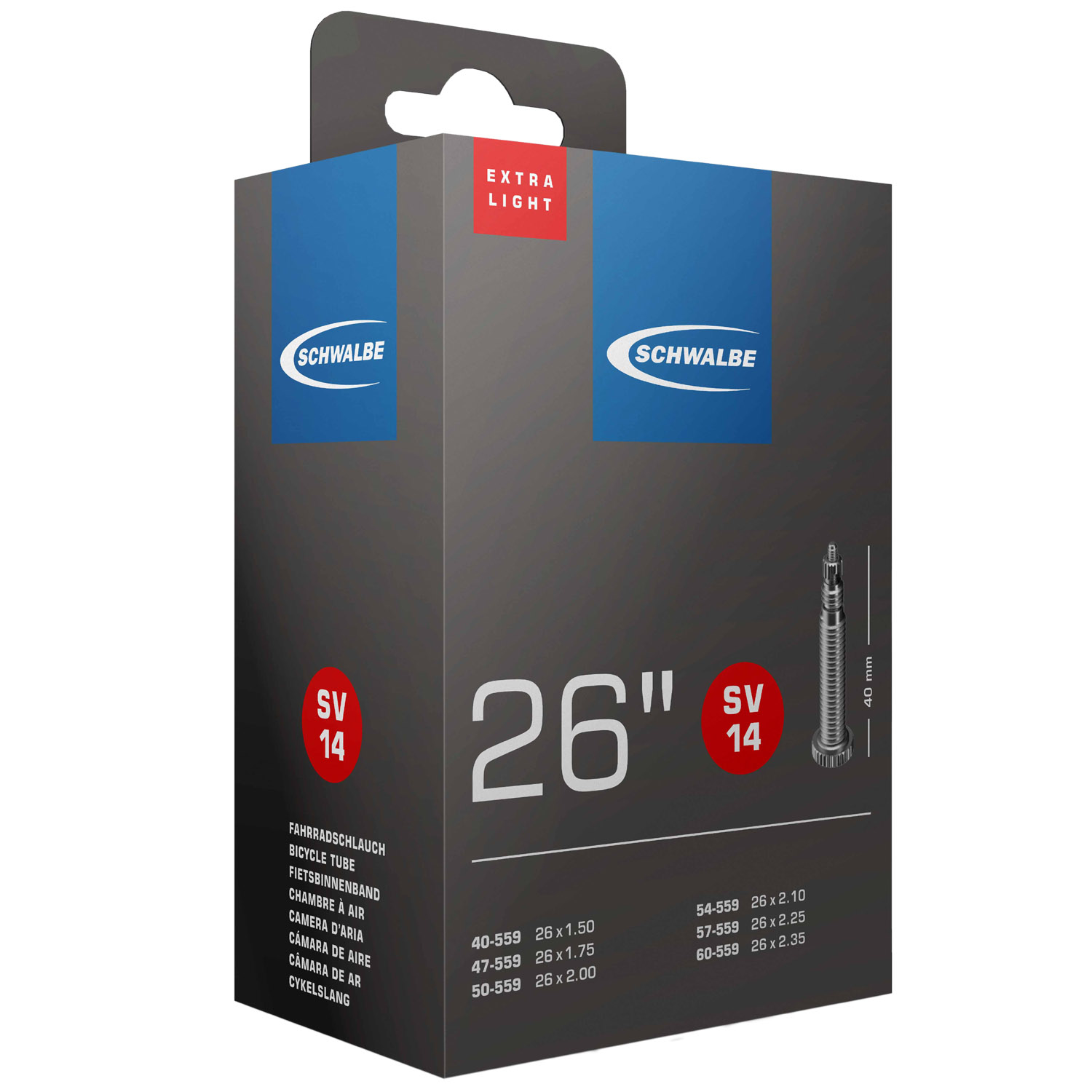 Schwalbe SV 14 Extra Light Fahrradschlauch (26")