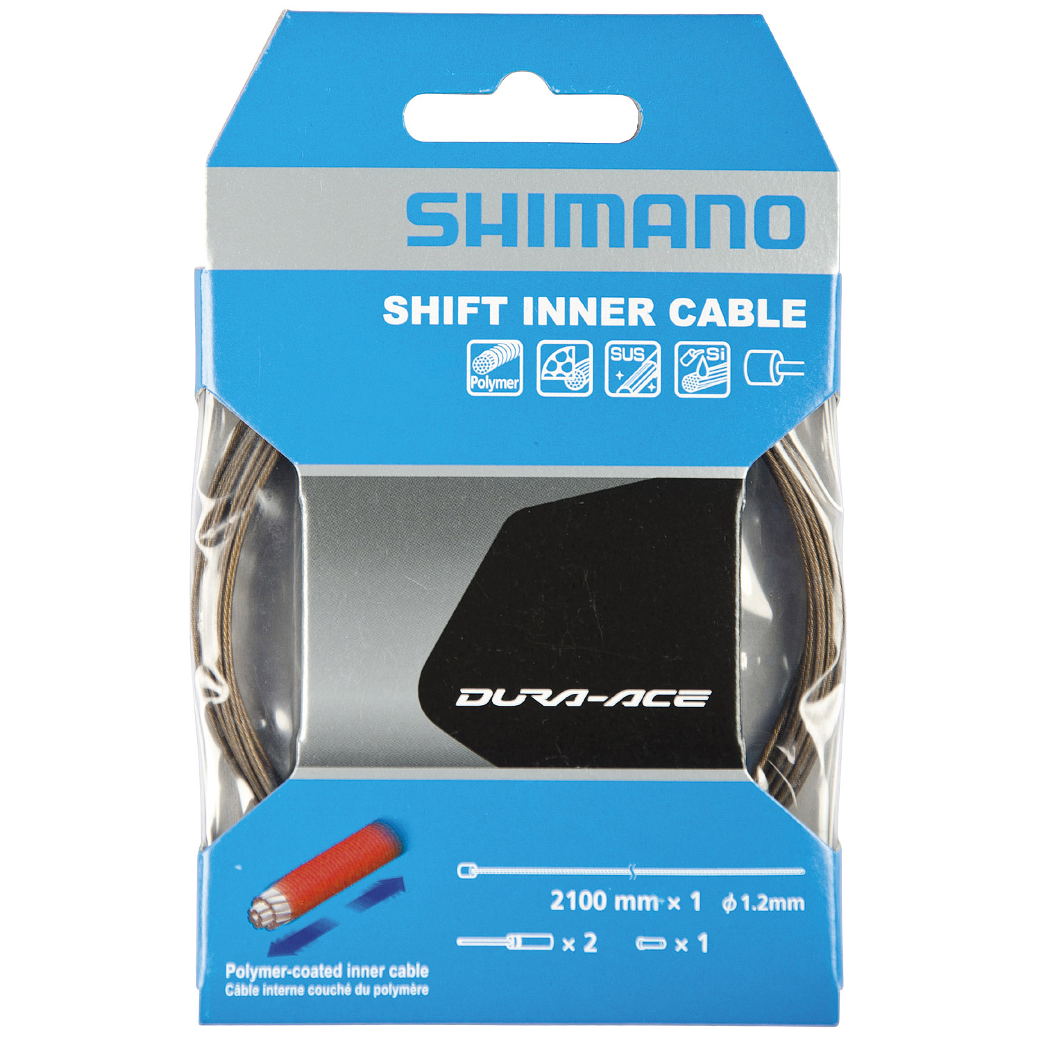 Shimano Dura-Ace polymerbeschichteter Schaltzug (2100 mm)