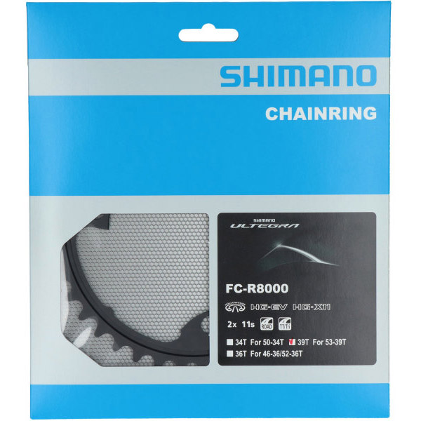 Shimano Kettenblatt Ultegra FC-R8000 39 Z (2x11-fach)