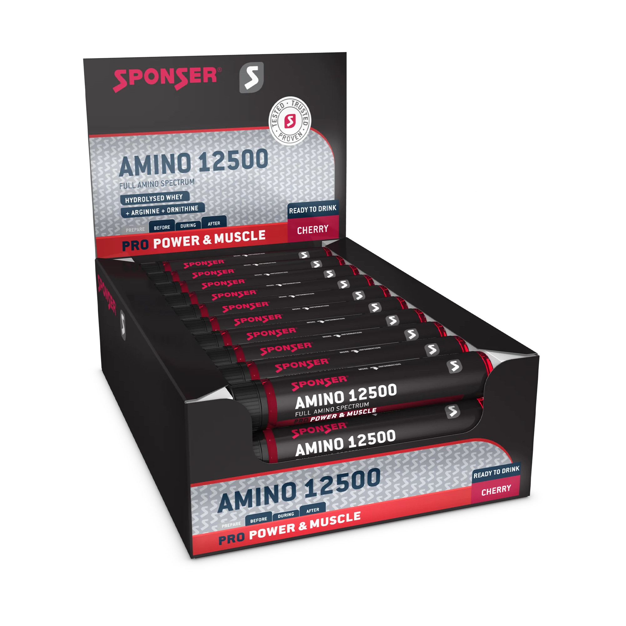 Sponser Amino 12500 Cherry 30 x 25 ml Ampullen