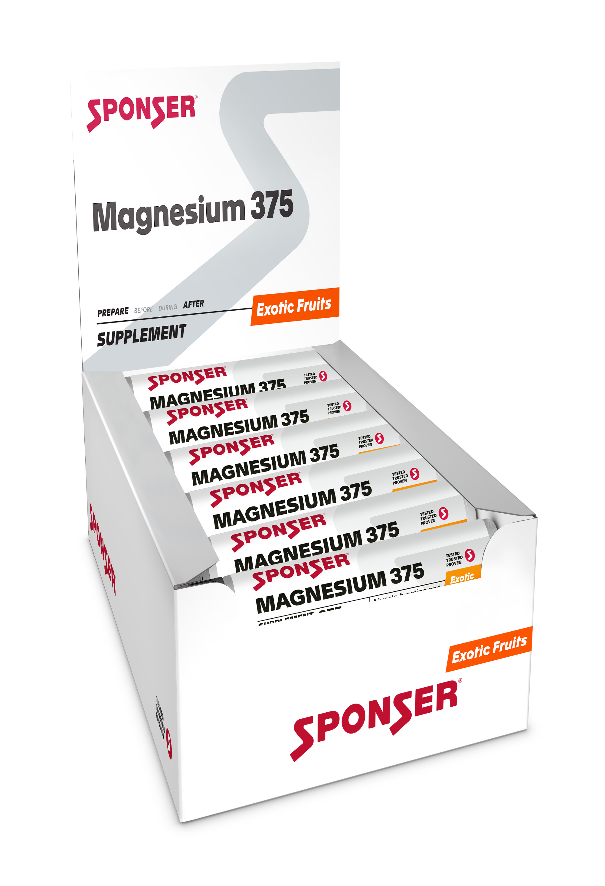 Sponser Magnesium 375 Nahrungsergänzungsmittel Box (30x25 ml)