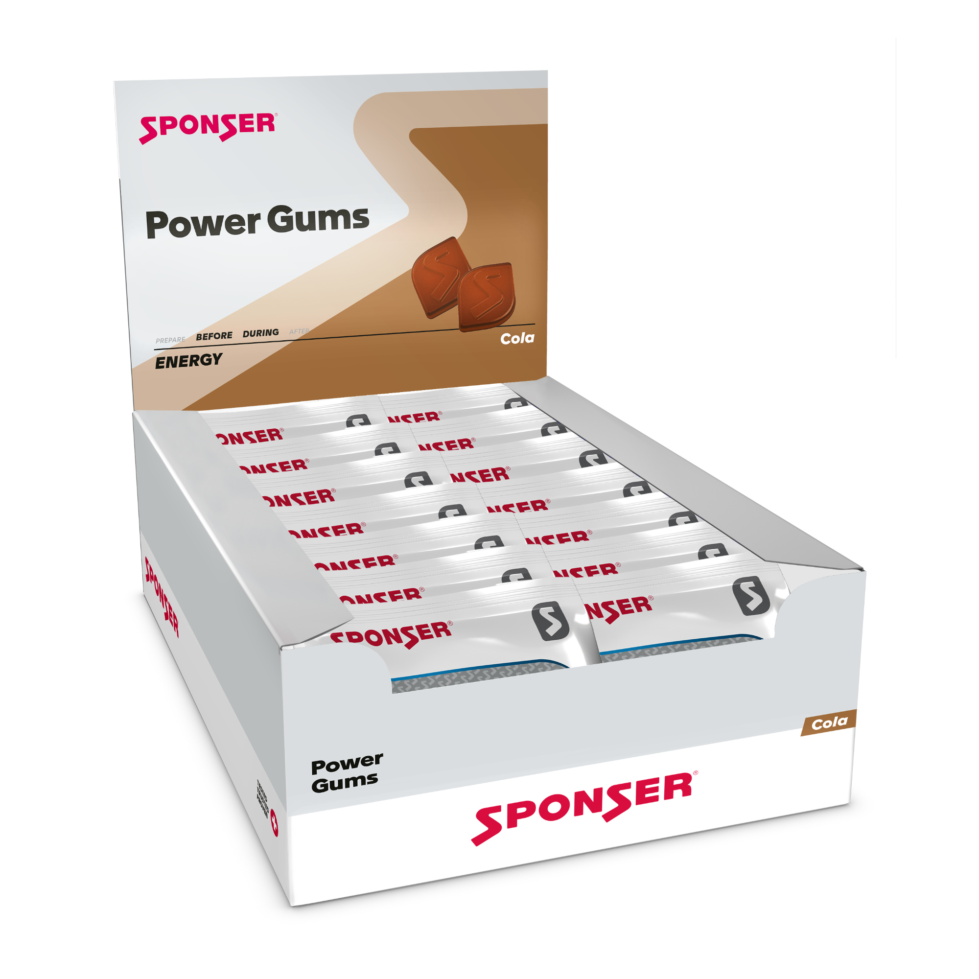 Sponser Power Gums Fruchtgummi Box (20x75 g)