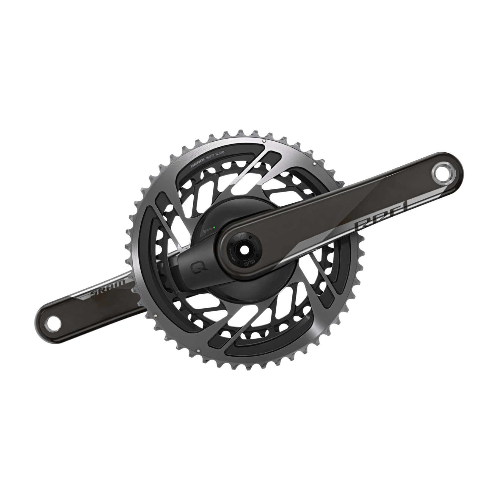 SRAM Quarq Red AXS 2-fach Kurbel mit Powermeter (48/35 Z)