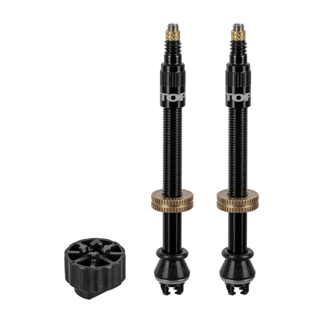 Topeak Turboflow Valve Kit Tubeless Ventil (2 Stk.)