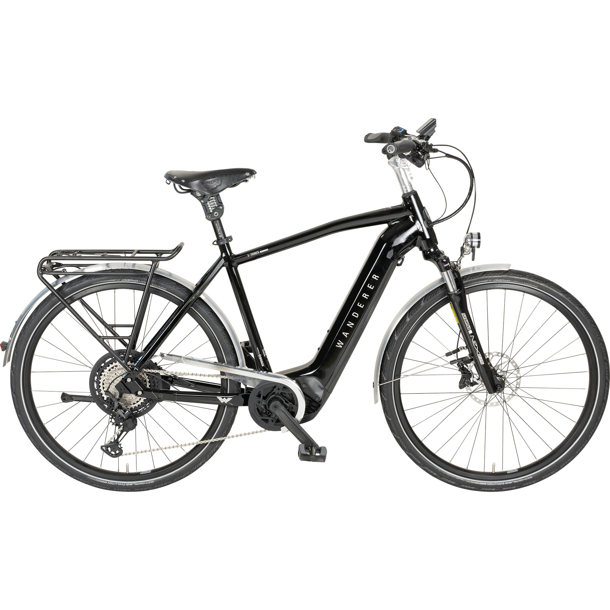 Wanderer E-Tourer I-12 E-Bike Trekkingrad Herren 28" schwarz