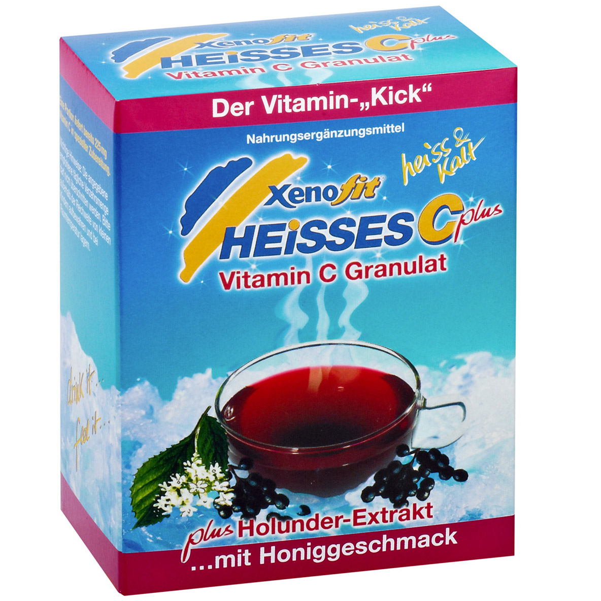 Xenofit Heißes C Plus Vitamin-C-Getränkepulver Packung (10 x 9 g)