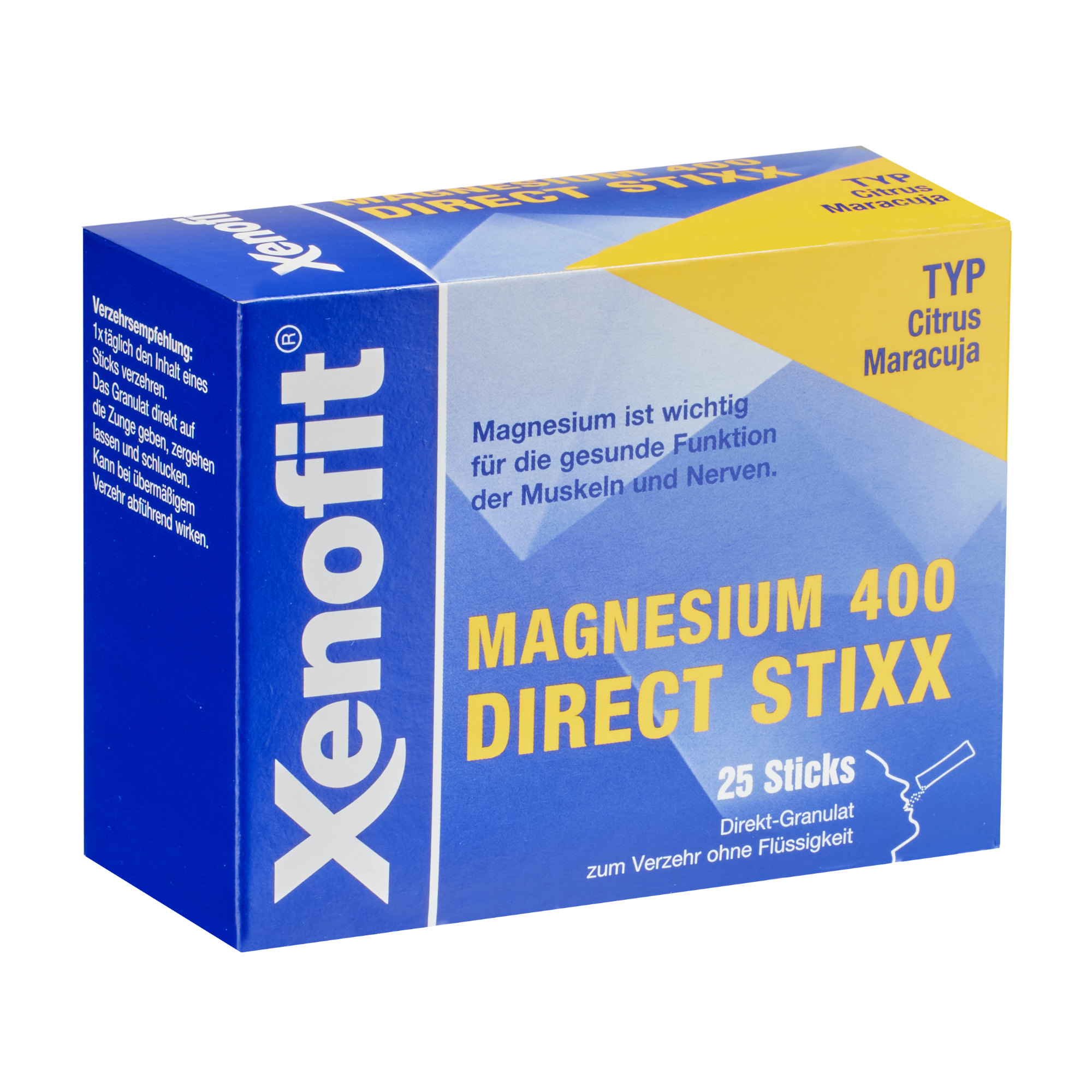 Xenofit Magnesium 400 direct Stixx Pulver (25 x 2,5 g)