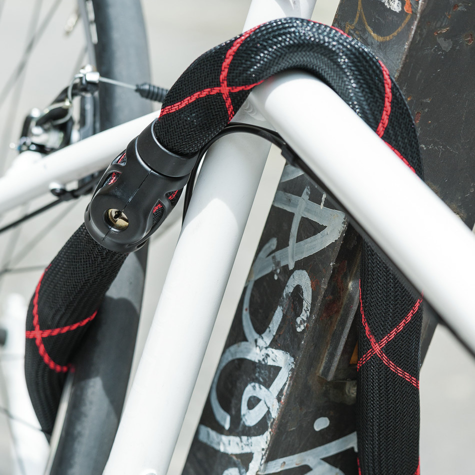 Abus IVY Chain 9210/140 Kettenschloss schwarz/rot