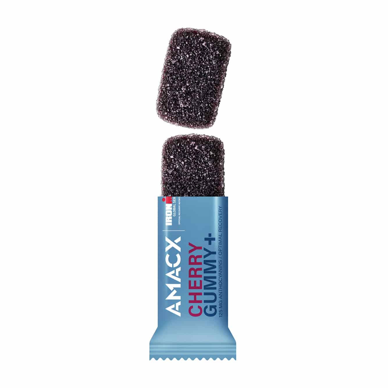 AMACX Cherry Gummy+ Energieriegel Box 12 x 30 g