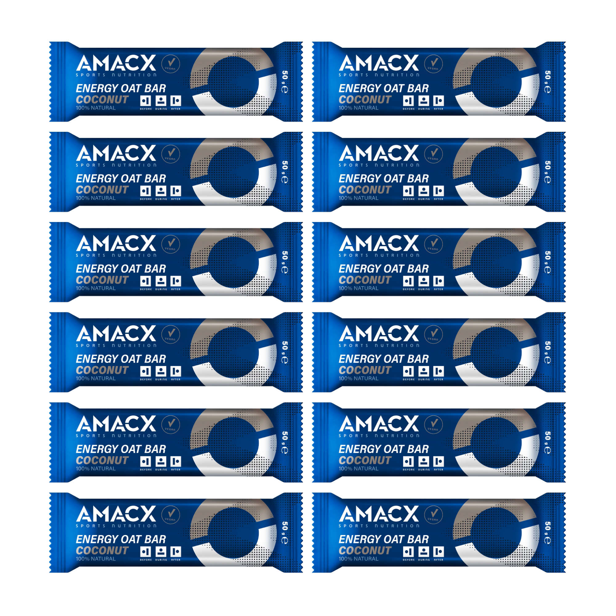 AMACX Energy Oat Bar Energieriegel Box 12 x 50 g