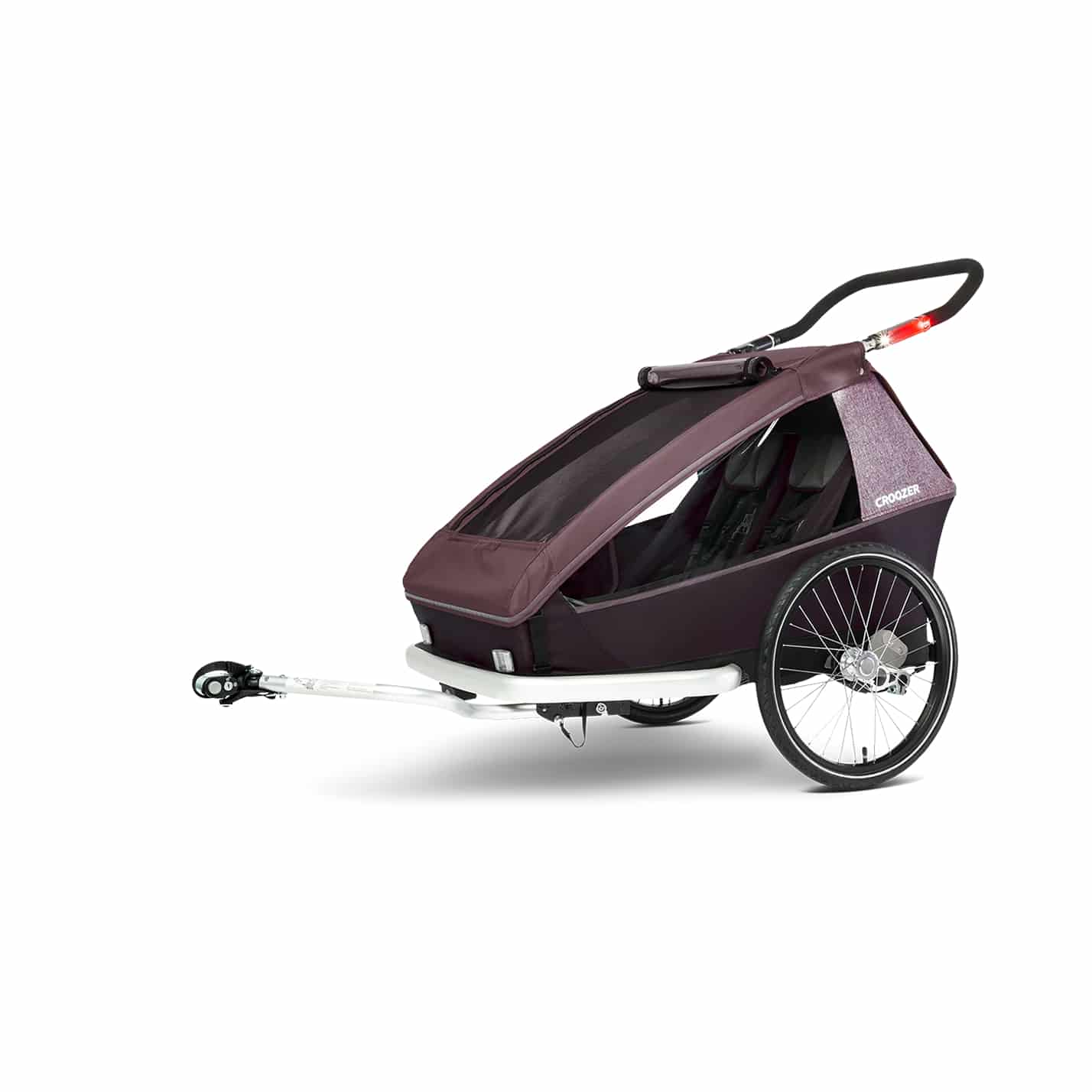 Croozer Kid Vaaya 2 Allseason Geschwisterbundle Kinderanhänger rot