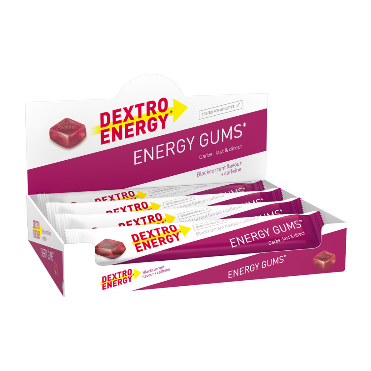 Dextro Energy* Gums Fruchtgummi Box (8 x 45 g)
